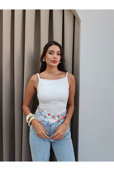 ESRAHELVACI Ecru Twisted Blouse