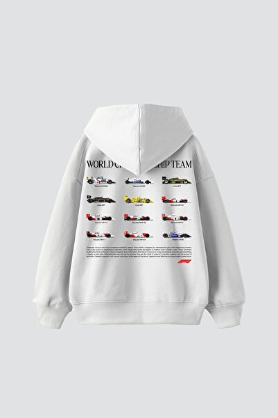 Tarzsokak Παγκόσμιο Πρωτάθλημα Ομάδας Εκτυπωμένο Oversize Unisex Λευκό