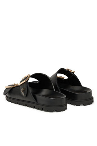 Guess Șlapi de damă negri FLTFSTLEA03