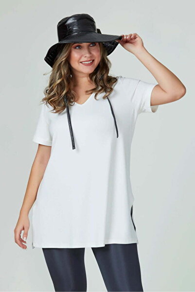 Bigsize Women's plus size split t-shirt 1296-23