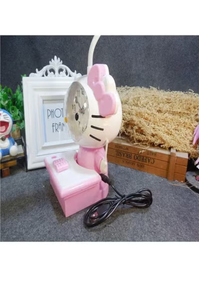 Raffine Creative Desk Table Lamp with Analog Clock