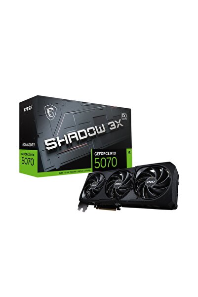 MSI GeForce RTX 5070 12GB Shadow 3X OC GDDR7 192Bit DX12 Gaming (Oyuncu) Ekra...