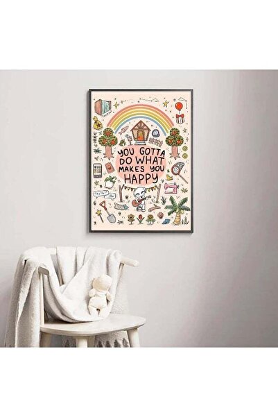 Emoda home Trove لوحة فنية جدارية ملهمة ومضحكة بعنوان "عليك أن تفعل ما يجعلك ...