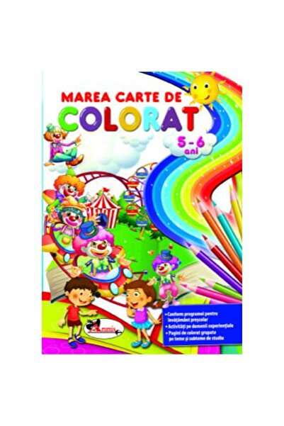 Editura Aramis Marea carte de colorat 5-6 ani