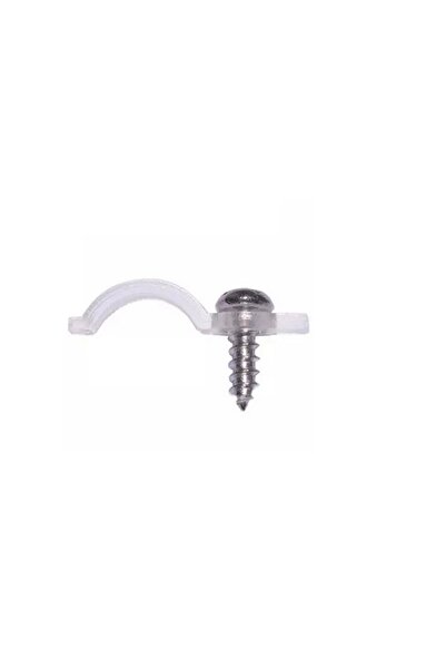 OEM Set of 10 Screw Clamps, 10mm, Transparent