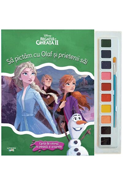 Editura Litera Disney Frozen II. Let's paint with Olaf and