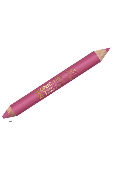 Dermacol 3069 Iconic Lips 2in1 lipstick and lipliner no.02
