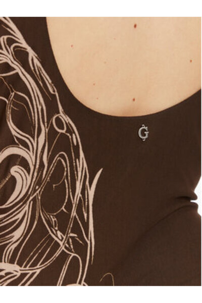 Guess Rochie casual pentru femei, maro, W5YK19KCZC2