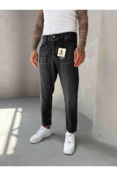 KağanKY جينز بوي فريند بتفاصيل ليزر مدخن