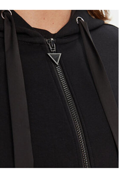 Guess Hanorac negru pentru femei W5YQ05KBYE2