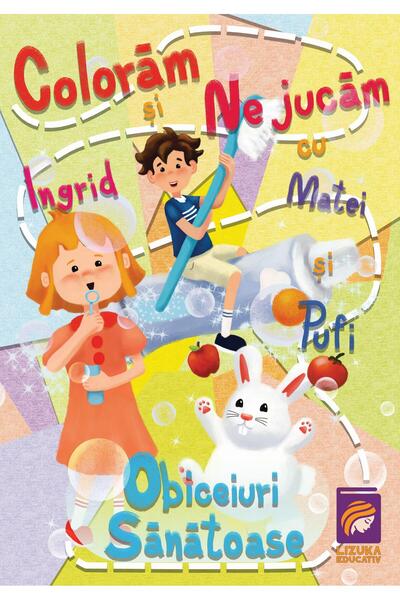 Editura Lizuka Educativ Coloram si ne jucam cu Ingrid, Matei si Pufi. (vol