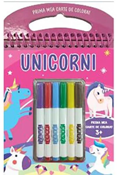 Editura Prut International Prima mea carte de colorat. Unicorni (cu carioci)