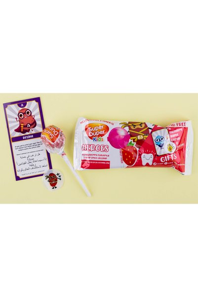 DURUKAN Super Duper Heroes – Jeleuri multivitamine fără zahăr – Aromă de căpșuni 24 bucăți x 15 gr