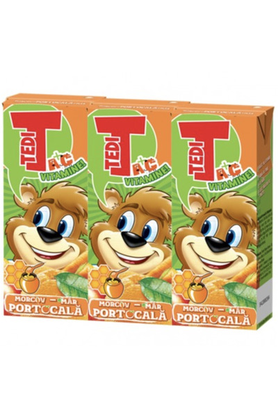 OEM Tedi morcov, mar si portocala 200 ml 3 buc