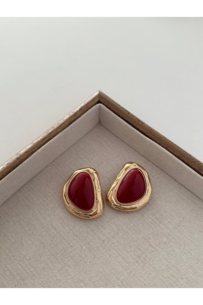 Pao Rosa Burgundy Earrings