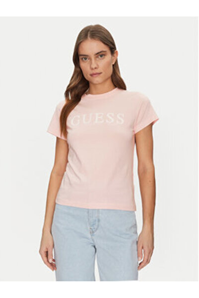 Guess Tricou roz pentru femei V5GI15J1314