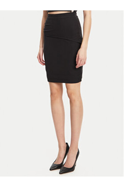 Guess Fustă mini pentru femei, neagră, W5YD64KAQL2