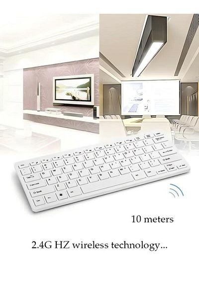 Generic Wireless Keyboard And Mouse Set White