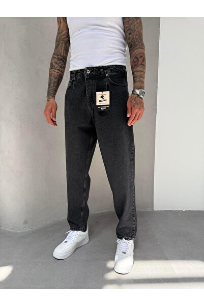 KağanKY Smoked Ballon Fit Boyfriend Jean