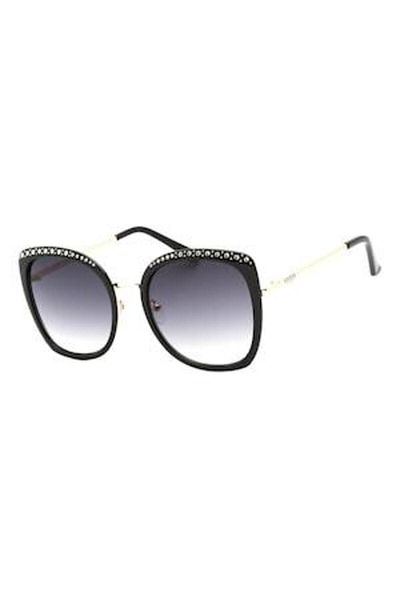 Guess , Sunglasses with gradient lenses, Gold, Black, 56-20-140