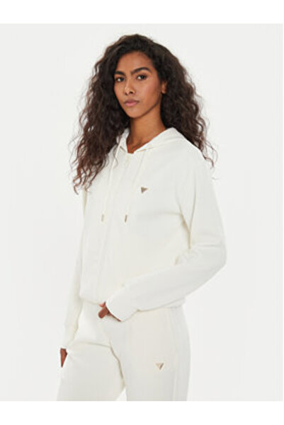 Guess Hanorac ecru pentru femei V4YQ06KCAY2