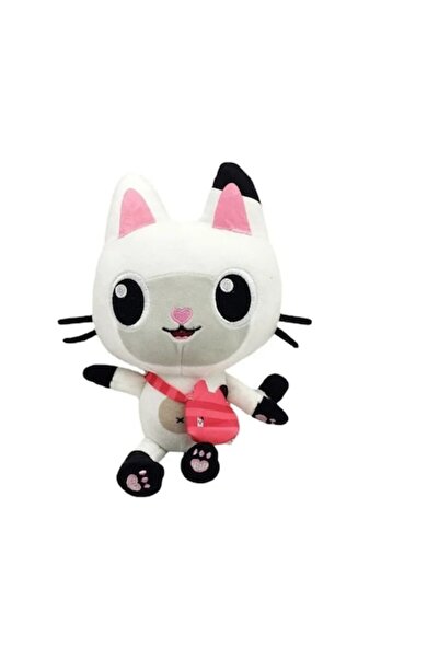 OEM Jucărie de pluș Gabby's Dollhouse, Pisică, Albă, 25 cm