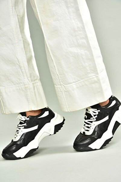 Fox Shoes V312613509 Pantofi sport negri/albi