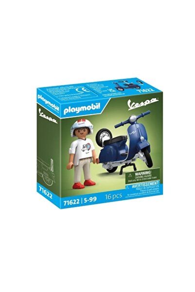 Playmobil Σετ παιχνιδιού - Μπλε Vespa με άντρα