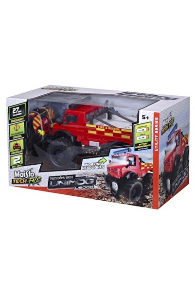 Maisto Tech Masina cu telecomanda, Maisto Tech, MB U5000, Unimog (motor de pompieri)