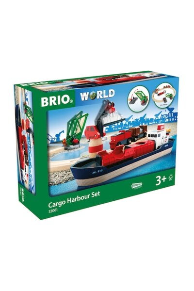 BRIO Play Set - Port with Cargo Ship
