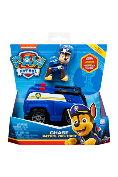 PAW PATROL Set Figurine with Vehicle Paw Patrol - Chase, Patrol Cruiser