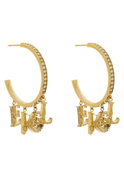 Guess Cercei aurii pentru femei JUBE05034JW