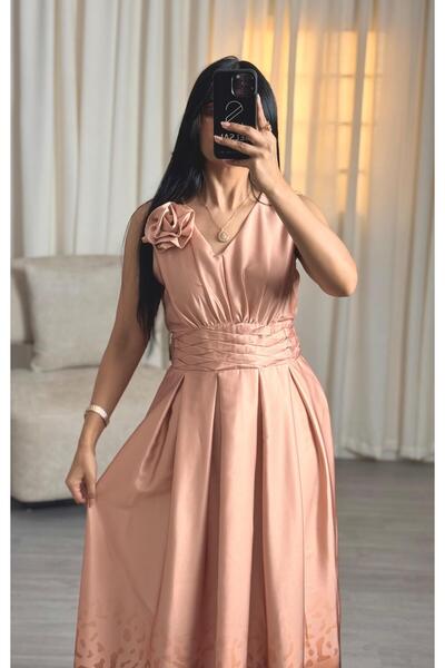 SELSAL Midi floral half dress