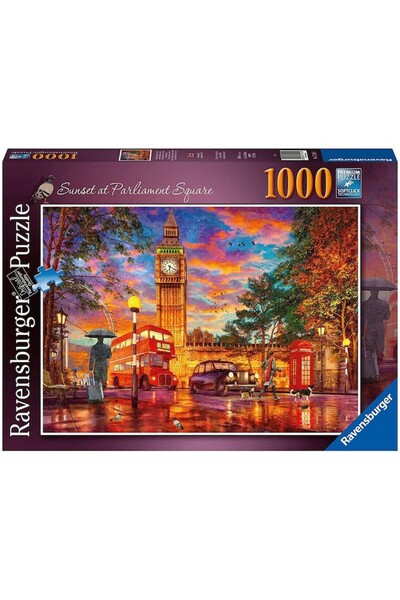 RAVENSBURGER Puzzle - Sunset in Parliament Square, 1000 pieces