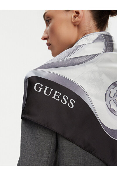 Guess Women's Scarf White, Black AW5301SIL03