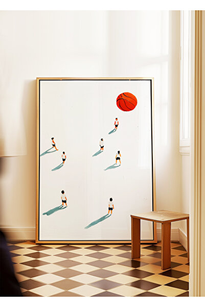 ARTHOUSECOLLECTIVE Poster de baschet - 5 - Decorare sportivă minimă - Poster ...