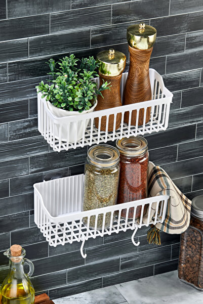 Estava Home 2 Adet Yapışkanlı Plastik Raf Düzenleyici Organizer