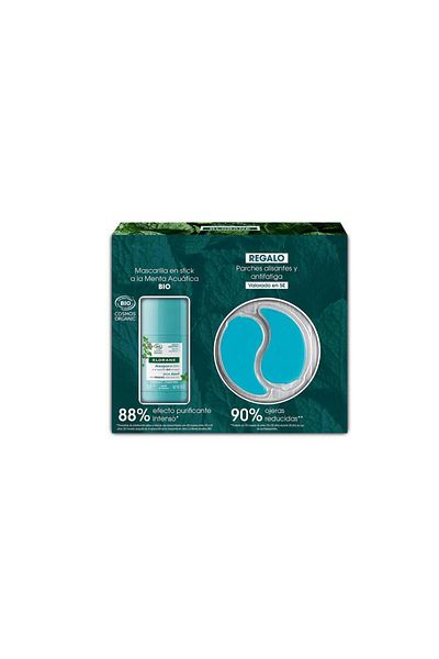Klorane Set pentru ingrijirea tenului MENTA BIO MASCARILLA EN STICK 2 buc