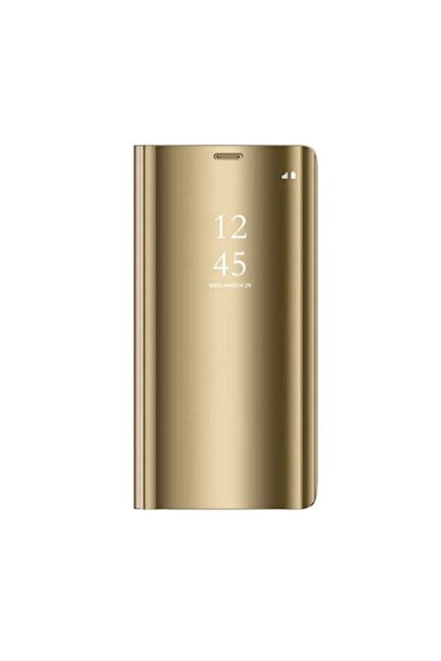 Dali Husă de protecție cu clapă pentru Samsung Galaxy S23 FE, Clear View, plastic, auriu