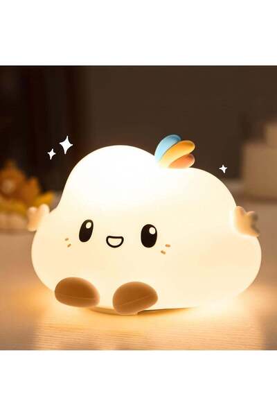 FEND Kids Night Light Cloud Lamp with Remote Control LED Color Changing Squishy Glow Soft Portable U