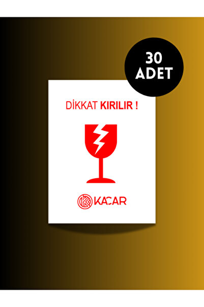 Kacar Etichetă de avertizare - 30 de bucăți - Autocolant 11,9 X 7,9cm
