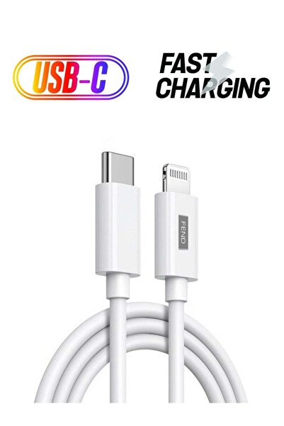 FEND High Speed USB Type-C To Lightning PD Fast Charging Cable 1M White