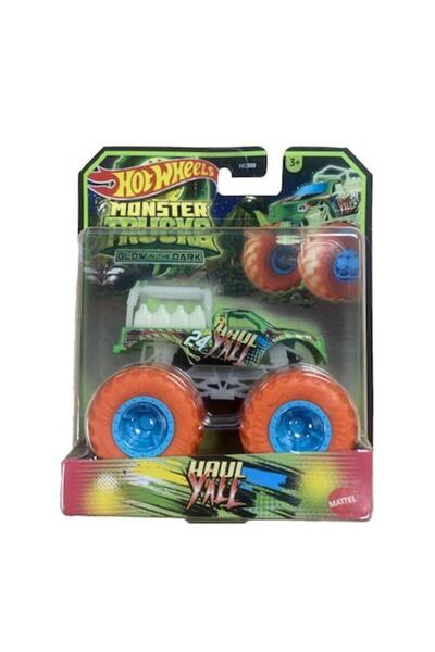 mattel Vehicul Hot Wheels Monster Trucks Glow In The Dark Haul Yall (hvh78)