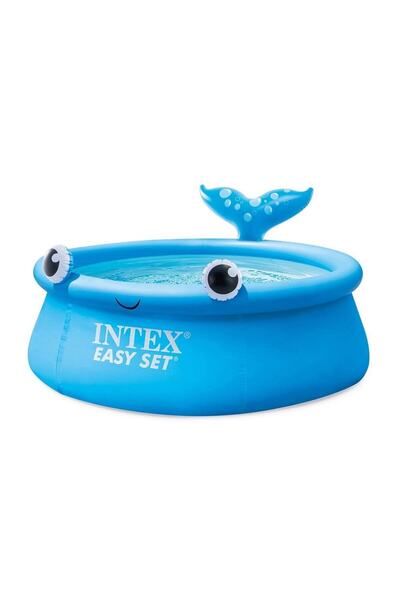 Intex Intex inflatable children's pool, durable 3-layer PVC material, whale shape, cover...