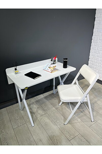 hey modüler mobilya Buse Çalışma Masası Ofis Bilgisayar Masası + Katlanır San...