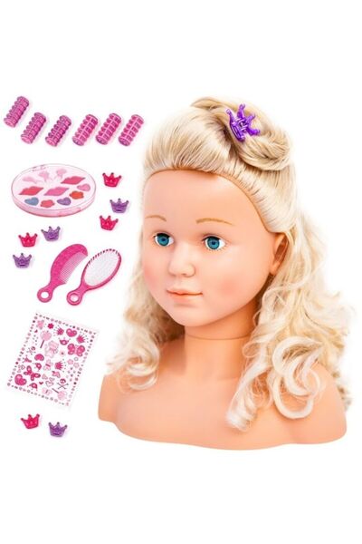 Bayer Set papusa super model si cosmetice, Bayer, 27 cm