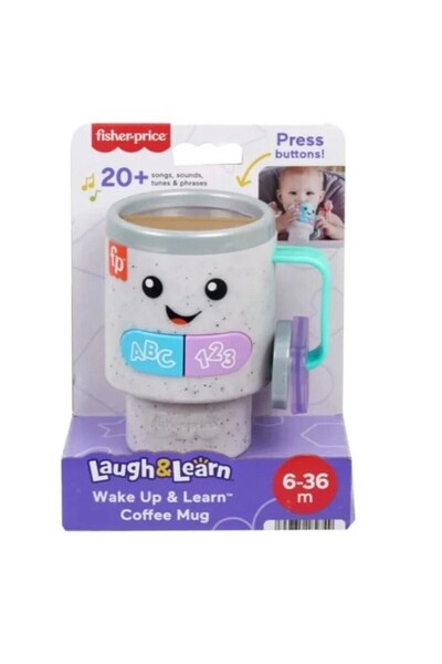 mattel Διαδραστική Κούπα Fisher-Price Laugh Learn Wake Up Learn, 10x15εκ.