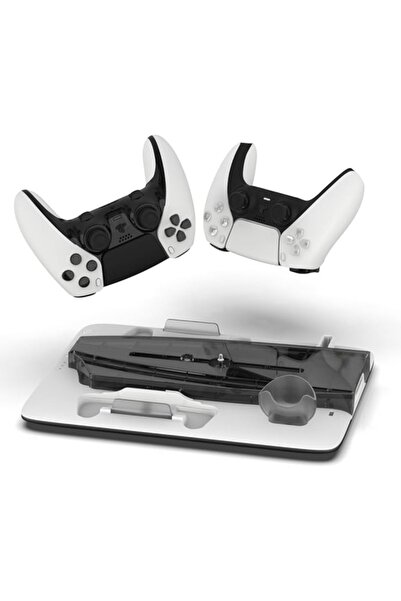 iMP Tech Multifunctional Charging and Cooling Stand DLX+LED for PlayStation 5, Gray, Compact Dimensions