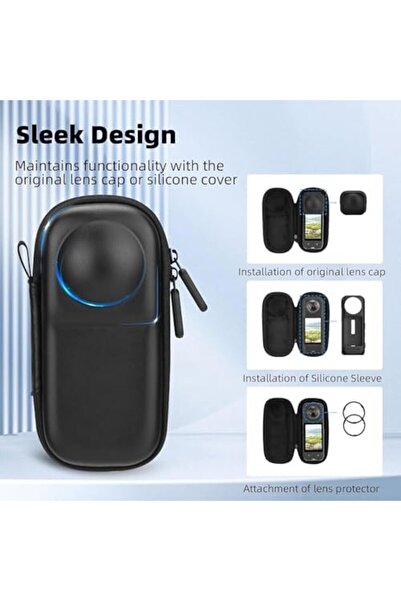 Generic For Insta360 X5 Accessories, Include Carrying Case, Silicone Protective Cover, Screen Protectors, Fr