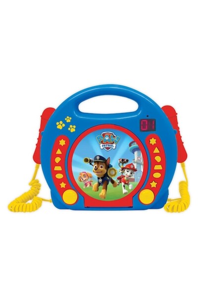 PAW PATROL Aparat karaoke portabil Lexibook cu 2 microfoane și CD player - Patrula Cățelușilor